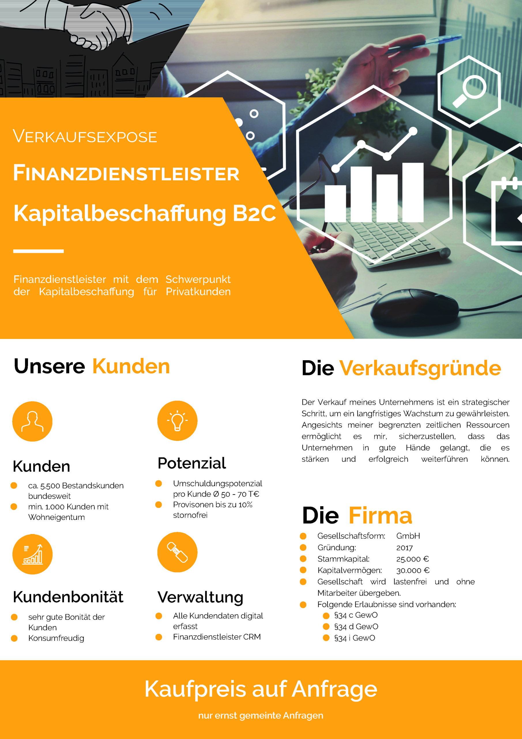 Verkaufsinserat Finanzdienstleister
