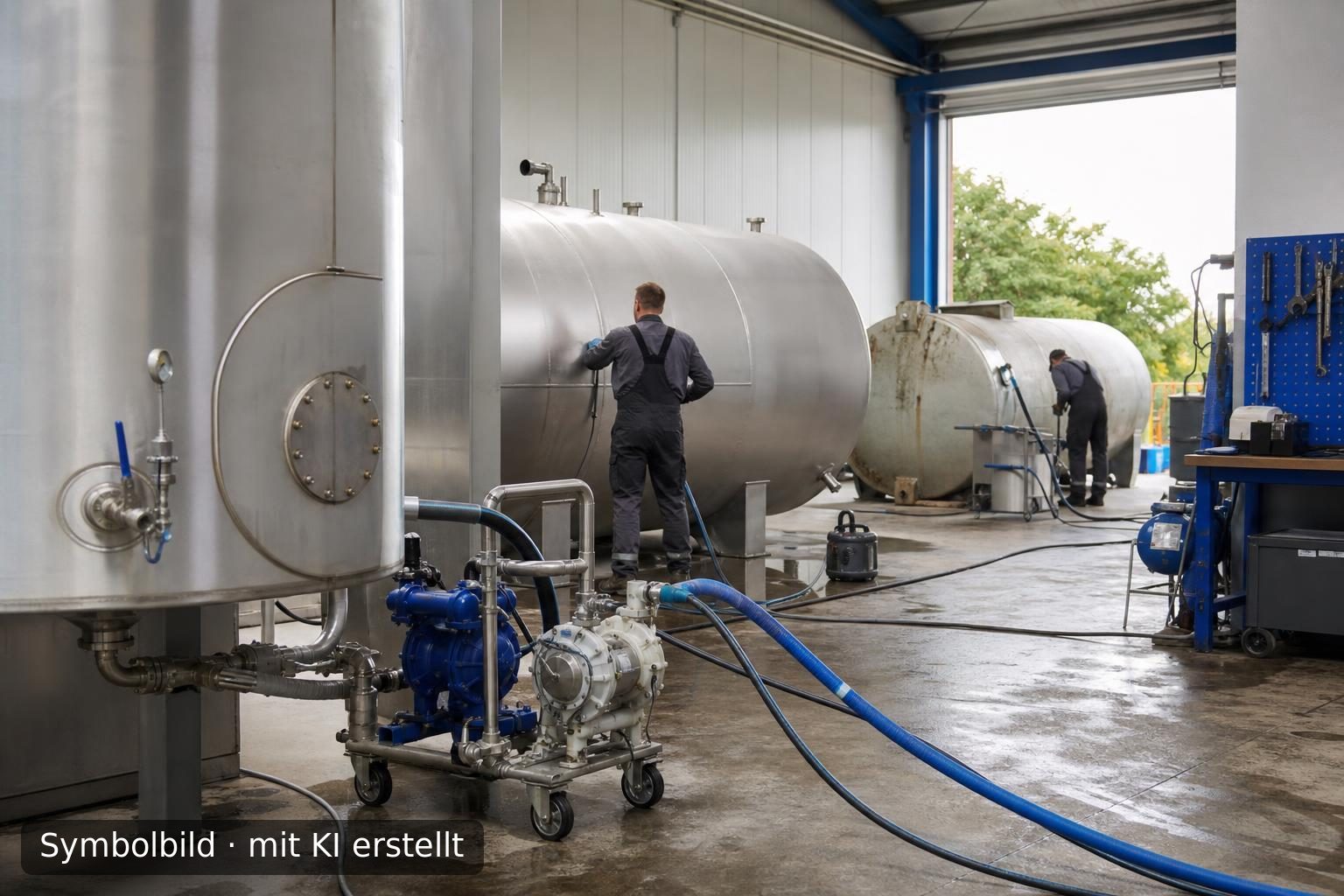Etablierter Tankschutzbetrieb im Münsterland zur Nachfolge Symbolbild – mit KI erstellt