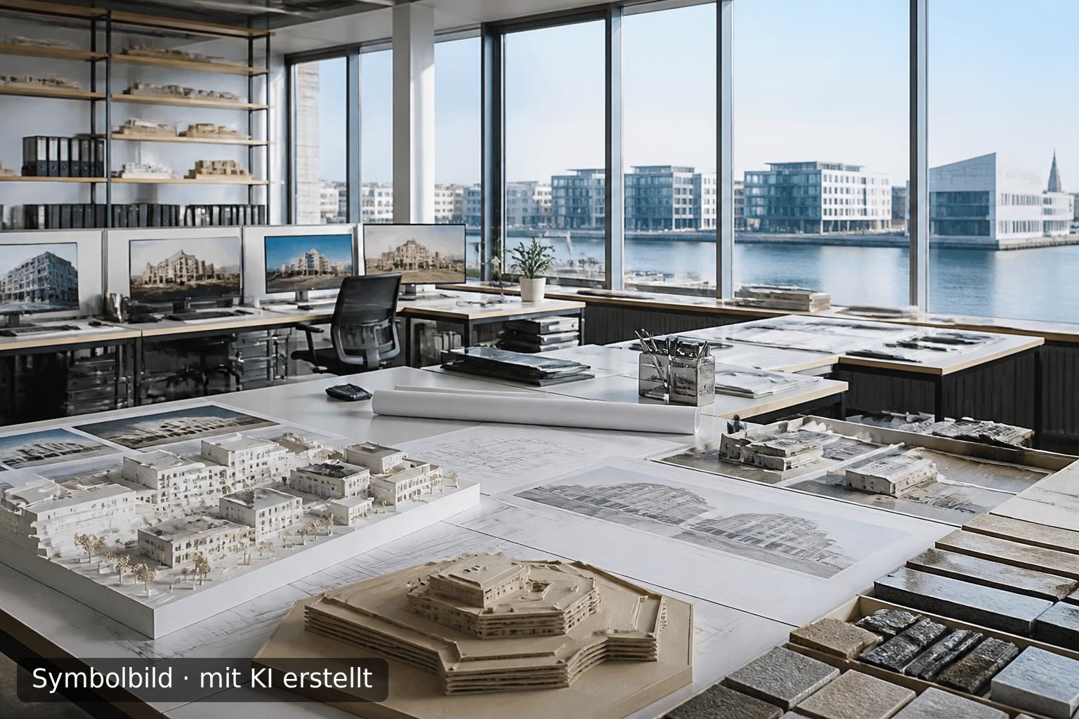 Etabliertes Architekturbüro mit Fokus auf öffentliche Hand in Dresden zur Übernahme Symbolbild – mit KI erstellt