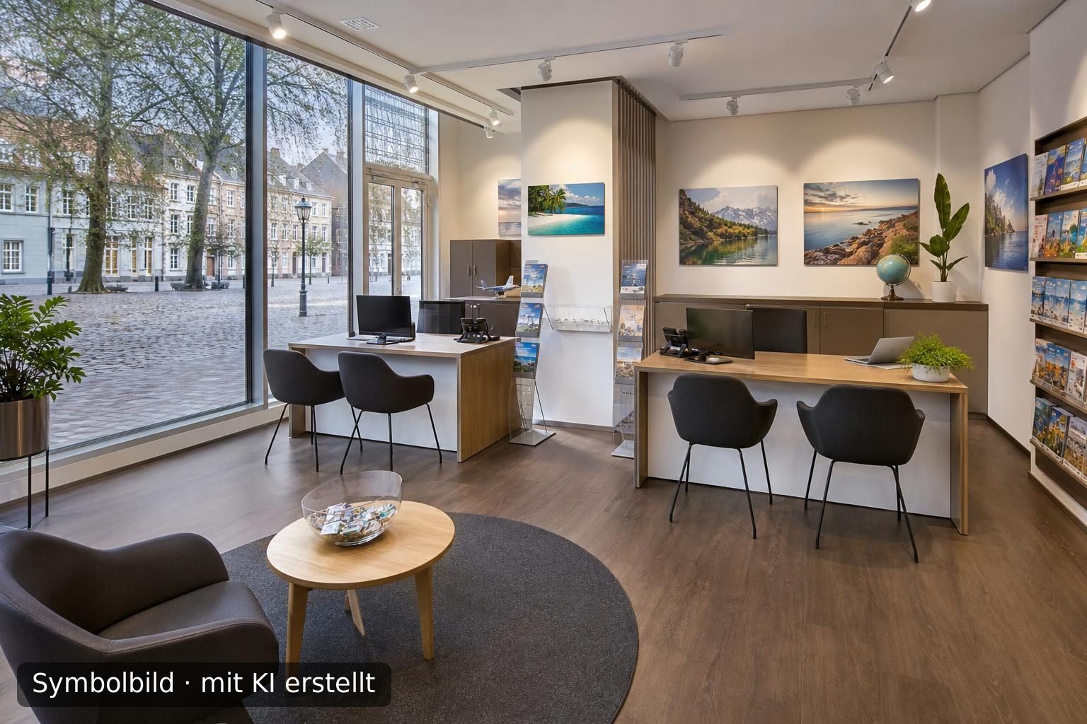 Etabliertes Voll-Reisebüro im Raum Düsseldorf zur Nachfolge Symbolbild – mit KI erstellt