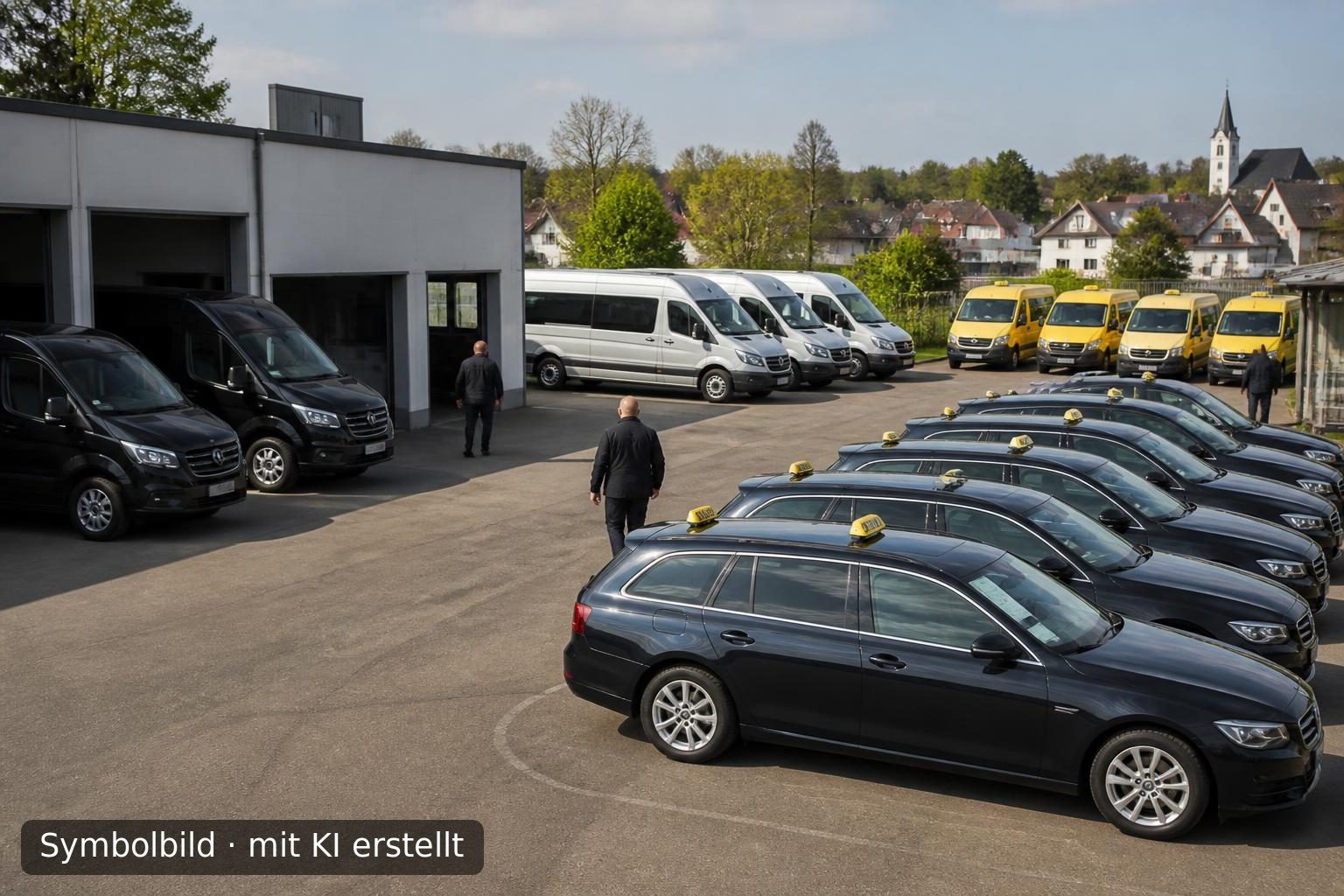 Etabliertes Personenbeförderungsunternehmen im Landkreis Sächsische Schweiz-Osterzgebirge Symbolbild – mit KI erstellt