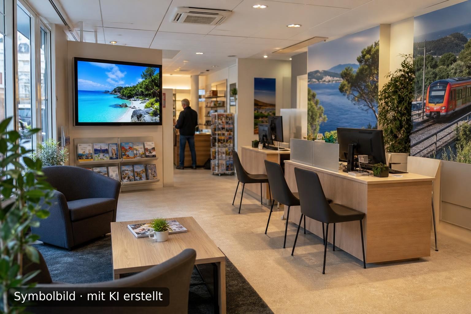 Etabliertes Vollreisebüro in Top-Marktlage im Landkreis Uecker-Randow zur Nachfolge Symbolbild – mit KI erstellt