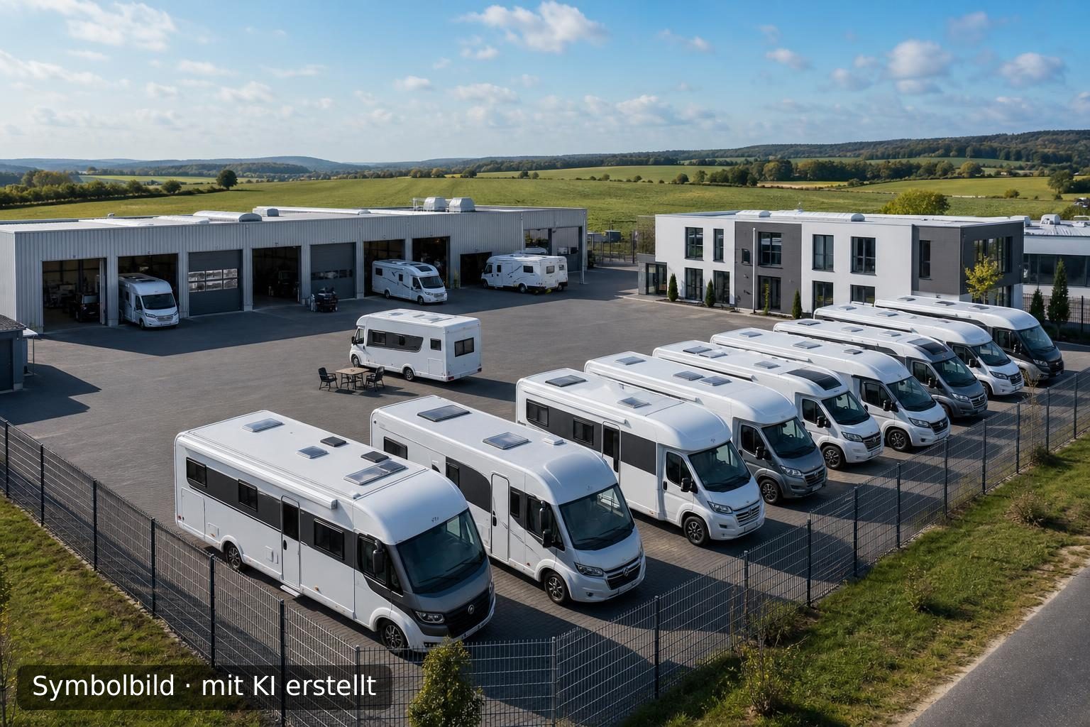 Etablierter Reisemobilhandel mit Service und Vermietung in Hessen zur Nachfolge Symbolbild – mit KI erstellt