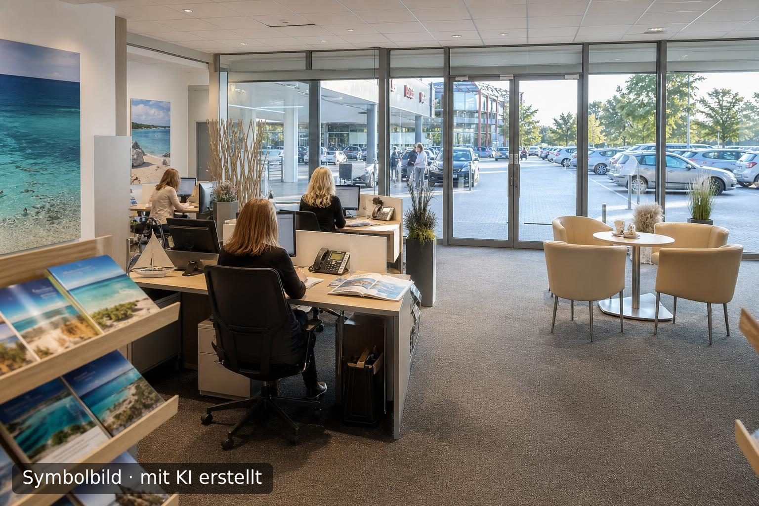 Etabliertes Reisebüro in Top-Lage im Landkreis Landshut zu verkaufen Symbolbild – mit KI erstellt