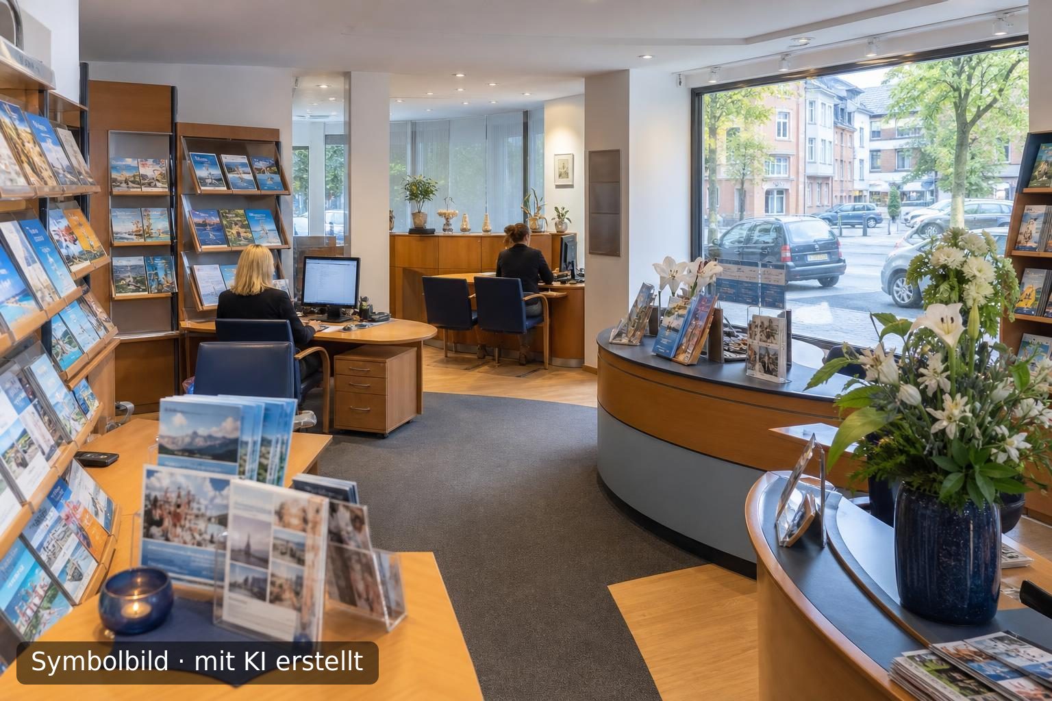 Etabliertes Reisebüro im Landkreis Wesel zur Nachfolge Symbolbild – mit KI erstellt