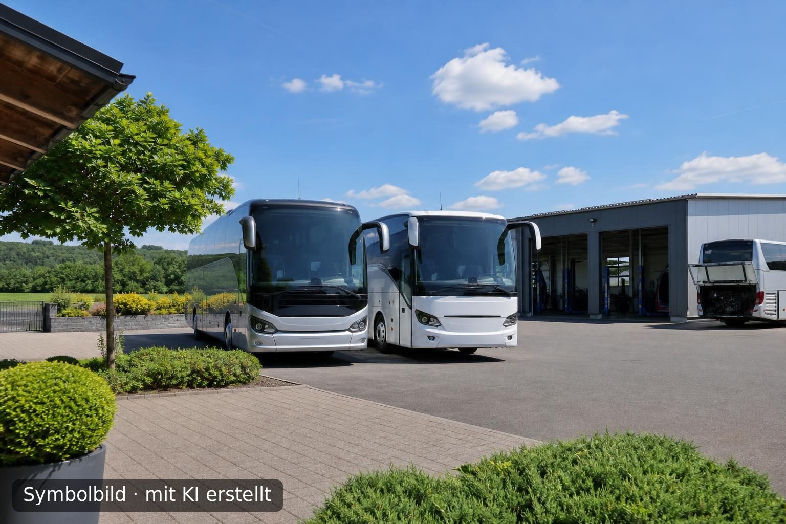 Etablierter Busreiseveranstalter im Landkreis Soest zur Nachfolge Symbolbild – mit KI erstellt