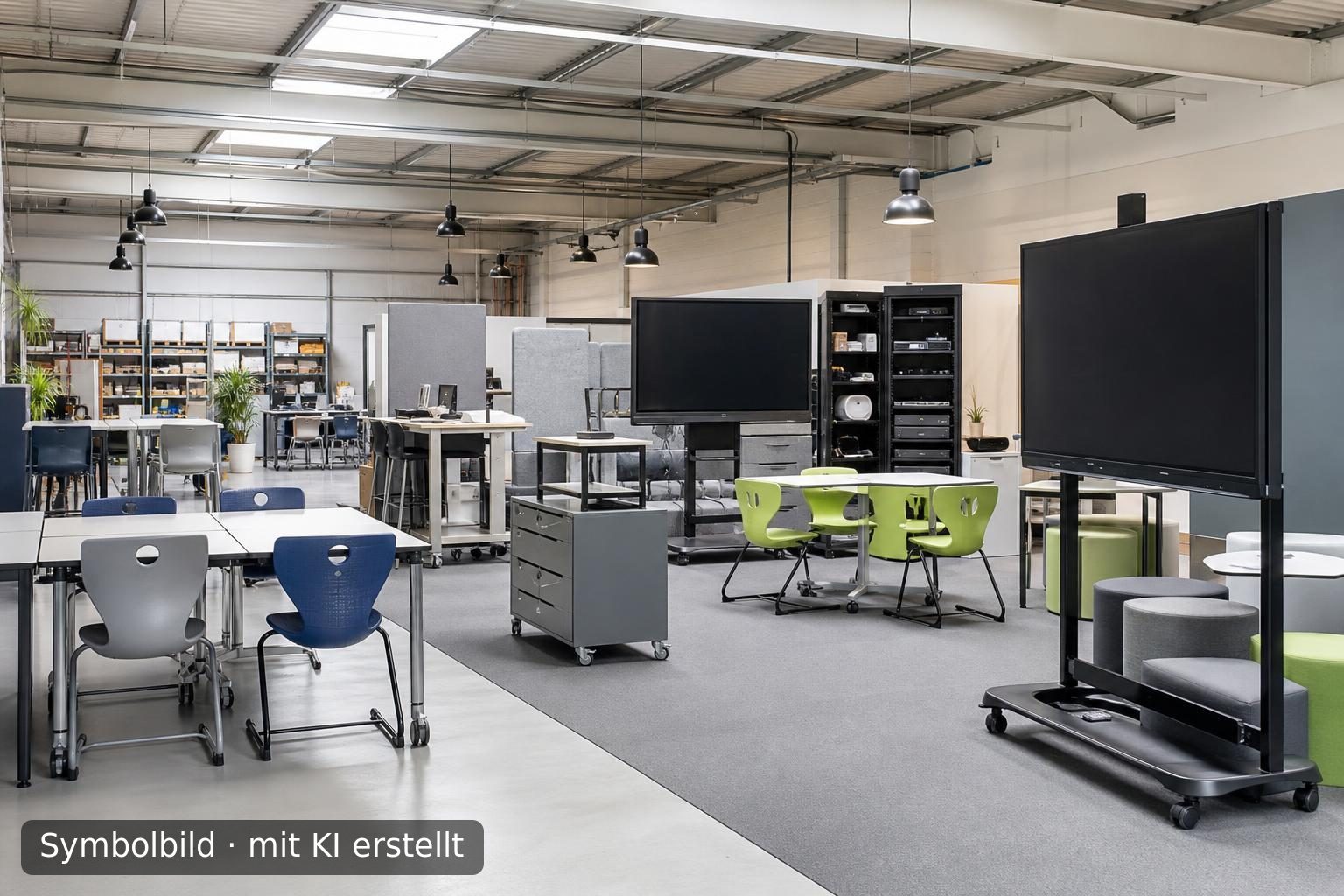 Etablierter Fachhandel für Schuleinrichtung und Medientechnik in Mittelfranken zu verkaufe Symbolbild – mit KI erstellt