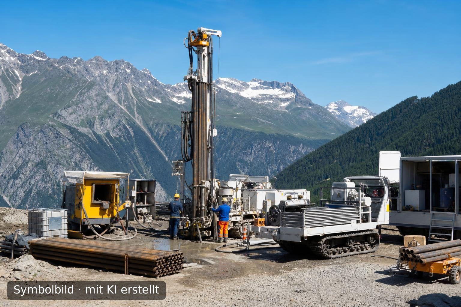 Etablierte Geothermie-Bohrfirma in der Schweiz zu verkaufen Symbolbild – mit KI erstellt