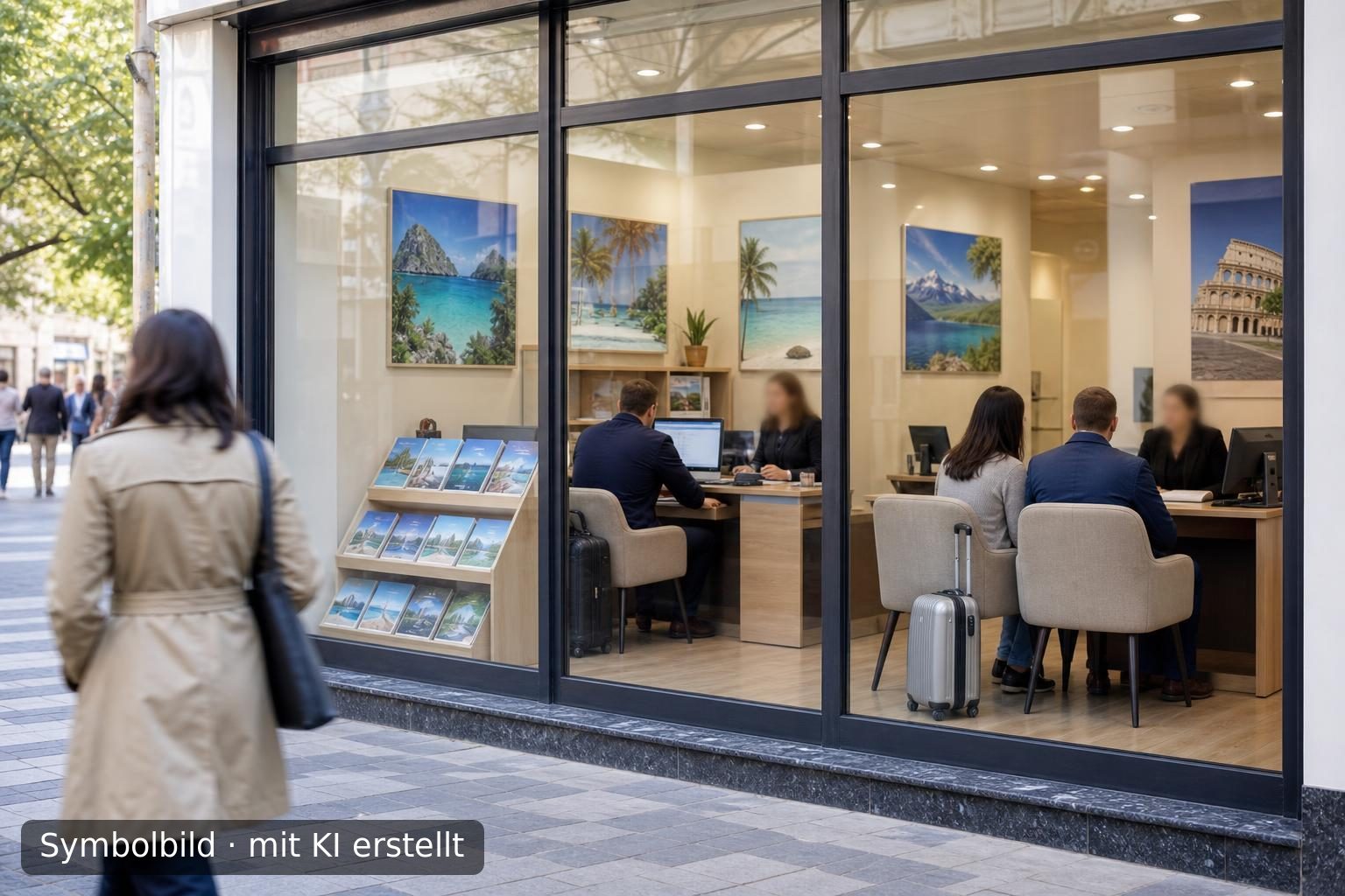 Etabliertes Reisebüro in zentraler Lage im Landkreis Aachen zu verkaufen Symbolbild – mit KI erstellt