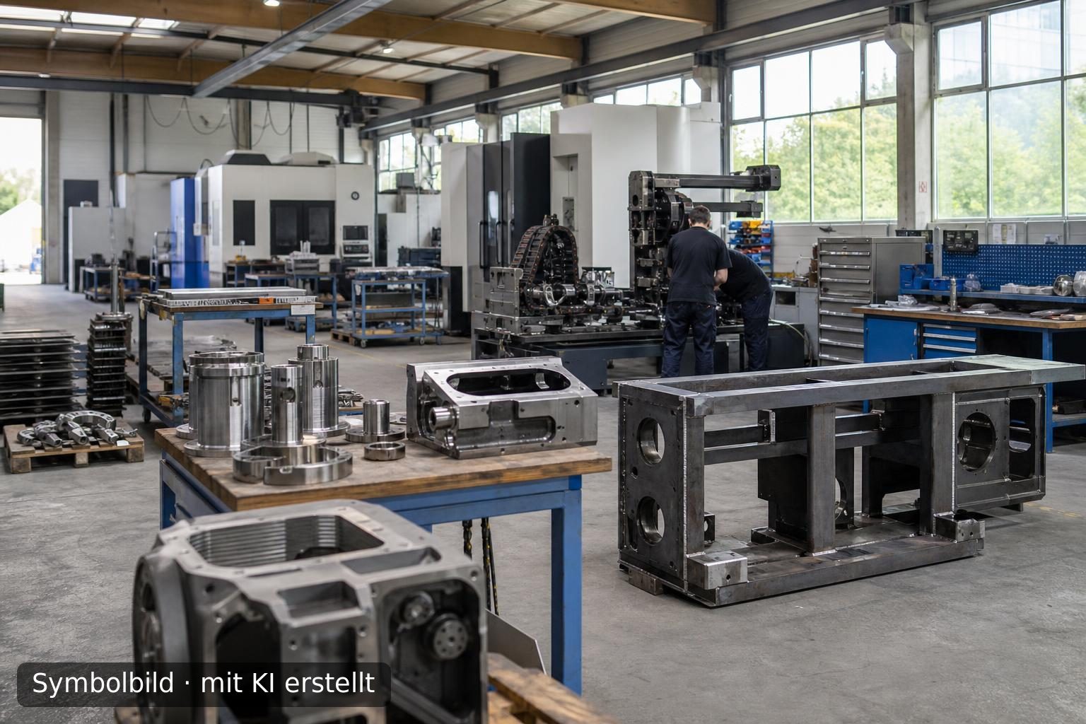 Etablierter Sondermaschinenbau und Metallverarbeitung im Landkreis München zu verkaufen Symbolbild – mit KI erstellt