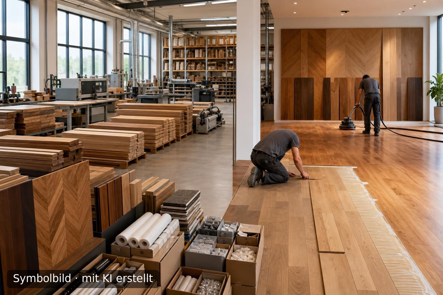 Nachfolge für Parketthersteller und Fachbetrieb für Bodenbeläge in Brandenburg Symbolbild – mit KI erstellt