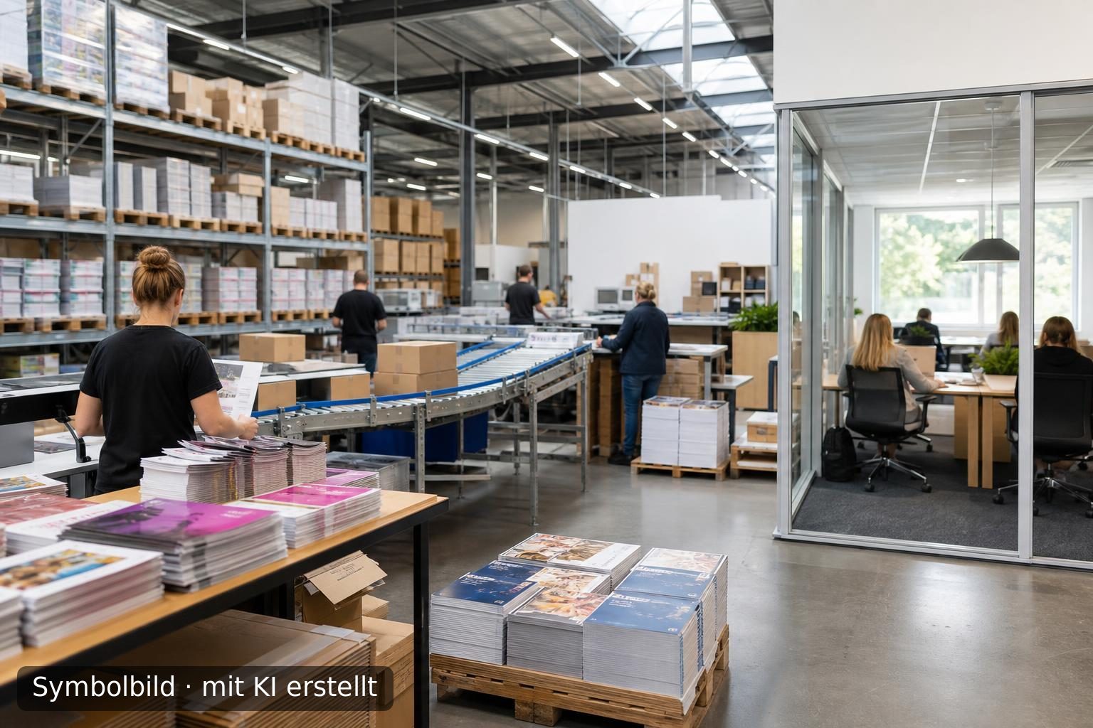Etabliertes Werbehaus mit Lettershop und Fulfillment im Landkreis Lindau zu verkaufen Symbolbild – mit KI erstellt