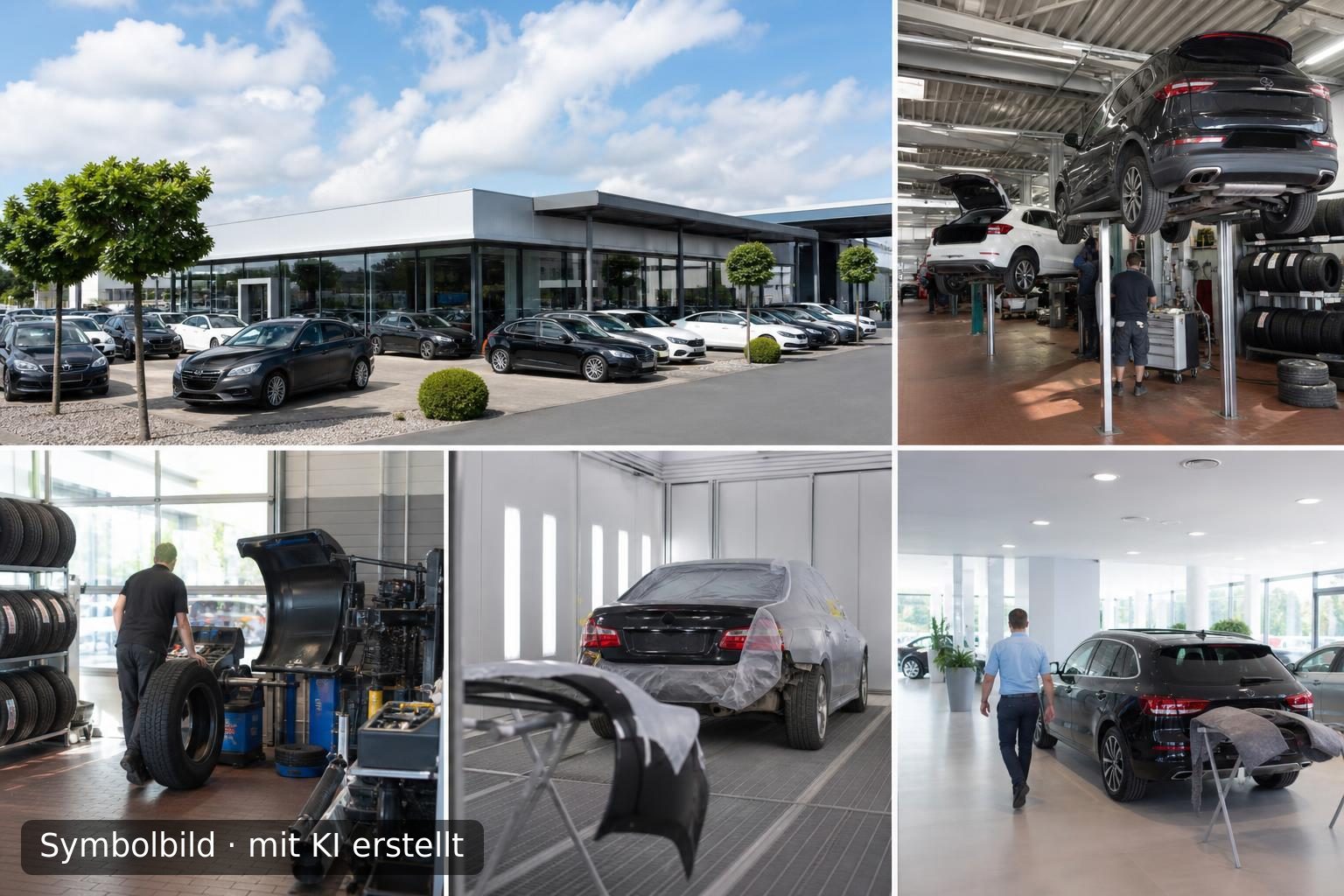 Etabliertes Mehrmarken-Autohaus in Hamburg zur Nachfolge Symbolbild – mit KI erstellt