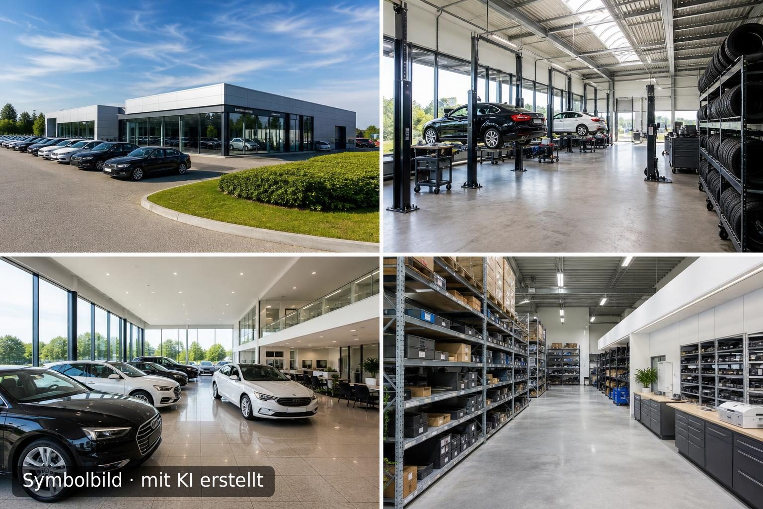 Nachfolge für etabliertes Autohaus mit Werkstatt im Landkreis Osnabrück Symbolbild – mit KI erstellt