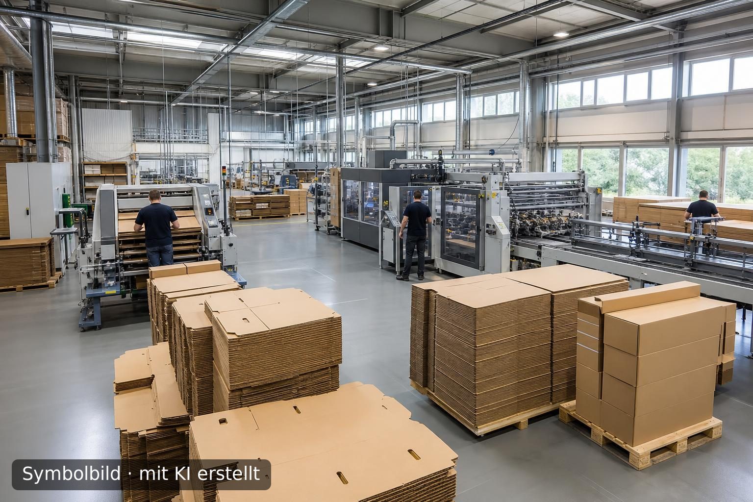 Nachfolgeregelung fuer Kartonagenhersteller in der Region Hannover Symbolbild – mit KI erstellt