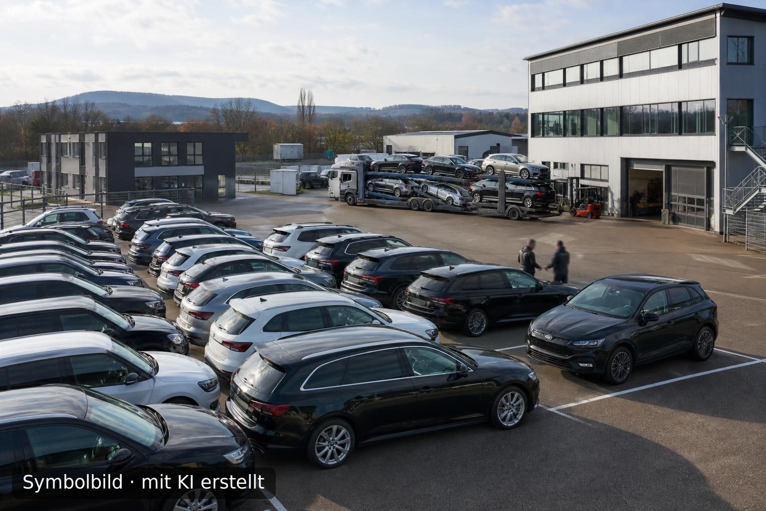 Etablierter EU-Fahrzeugimporteur im Landkreis Unna zur Nachfolge Symbolbild – mit KI erstellt