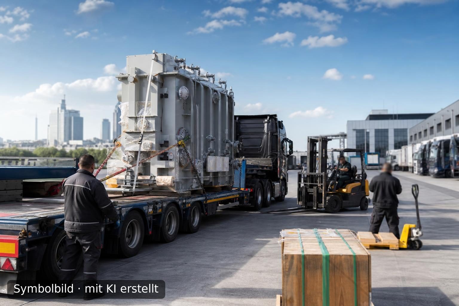 Etabliertes Transportunternehmen im Rhein-Main-Gebiet sucht strategische Kooperationen Symbolbild – mit KI erstellt