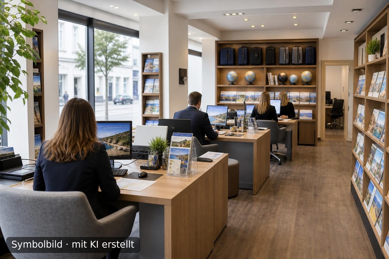 Etabliertes Reisebüro im Rhein-Pfalz-Kreis zur Nachfolge Symbolbild – mit KI erstellt