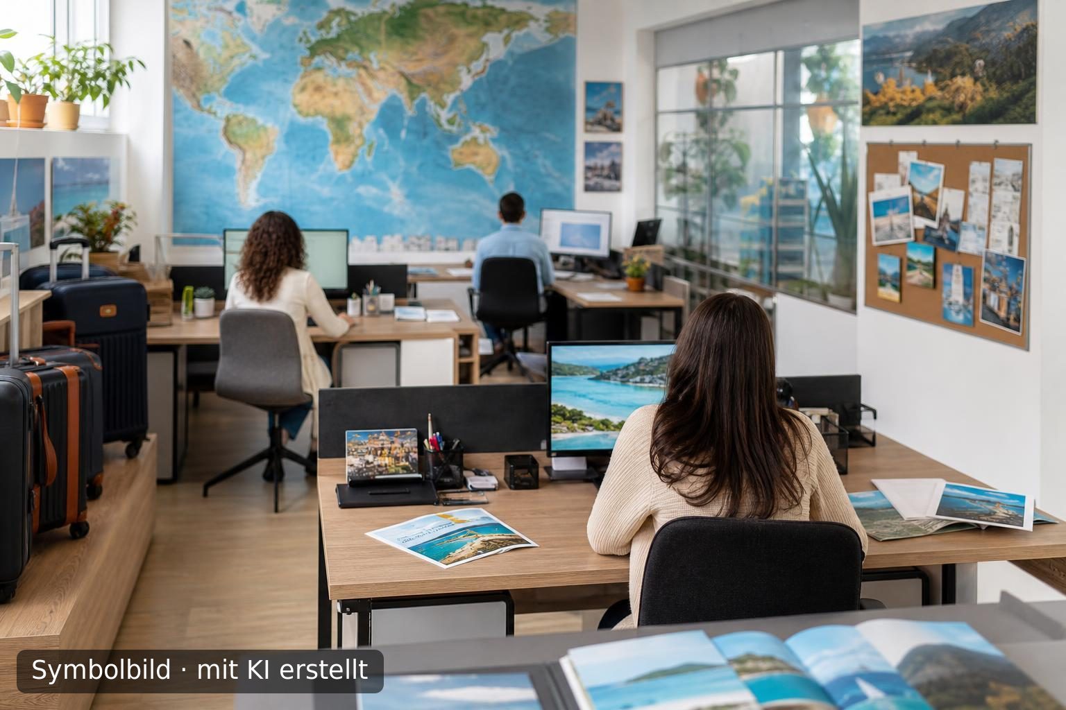 Etablierter Reiseveranstalter für Individualreisen in Erlangen zu verkaufen Symbolbild – mit KI erstellt