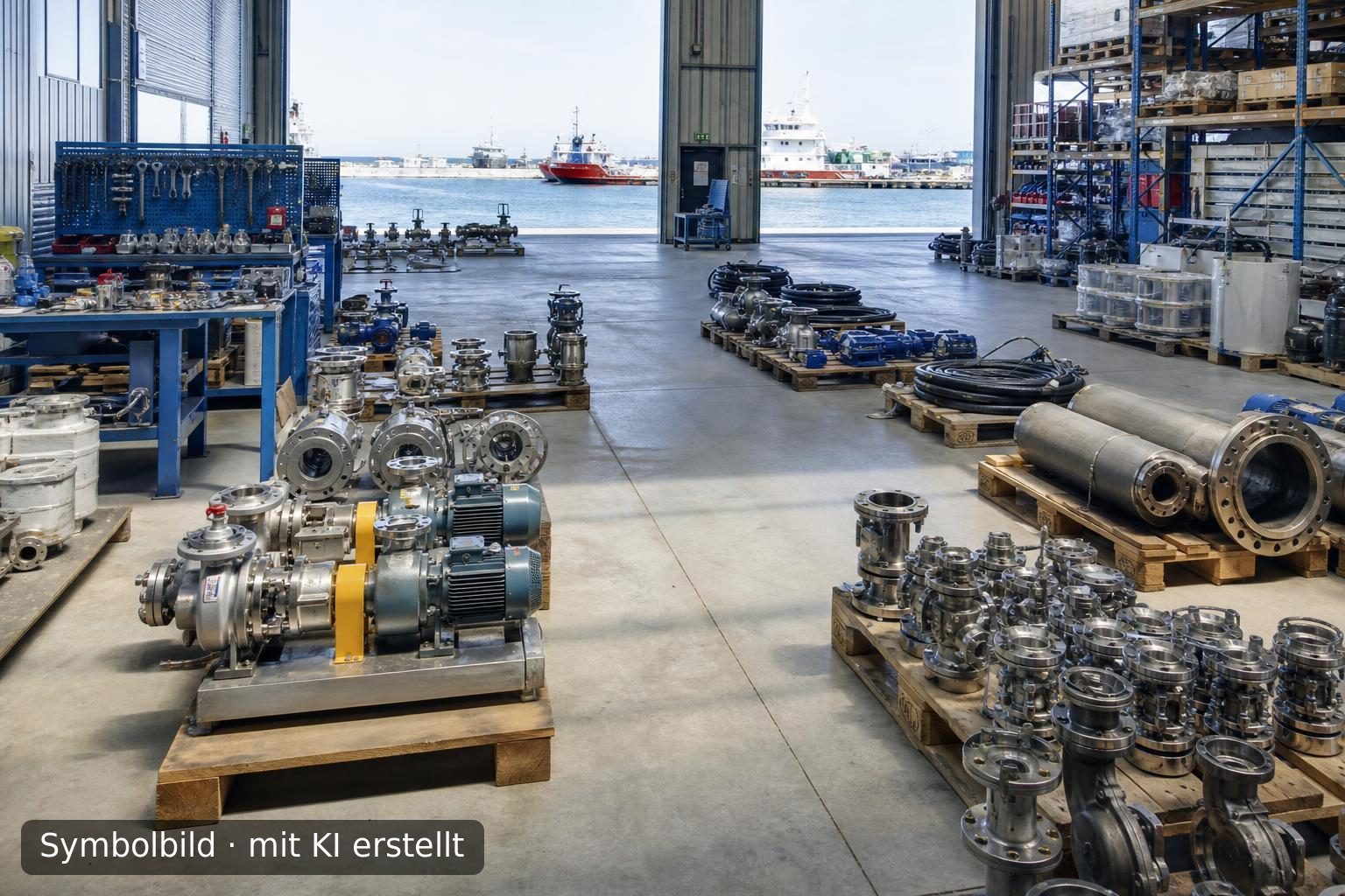 Nachfolge im maritimen Großhandel und Service-Engineering in der Region Pinneberg Symbolbild – mit KI erstellt