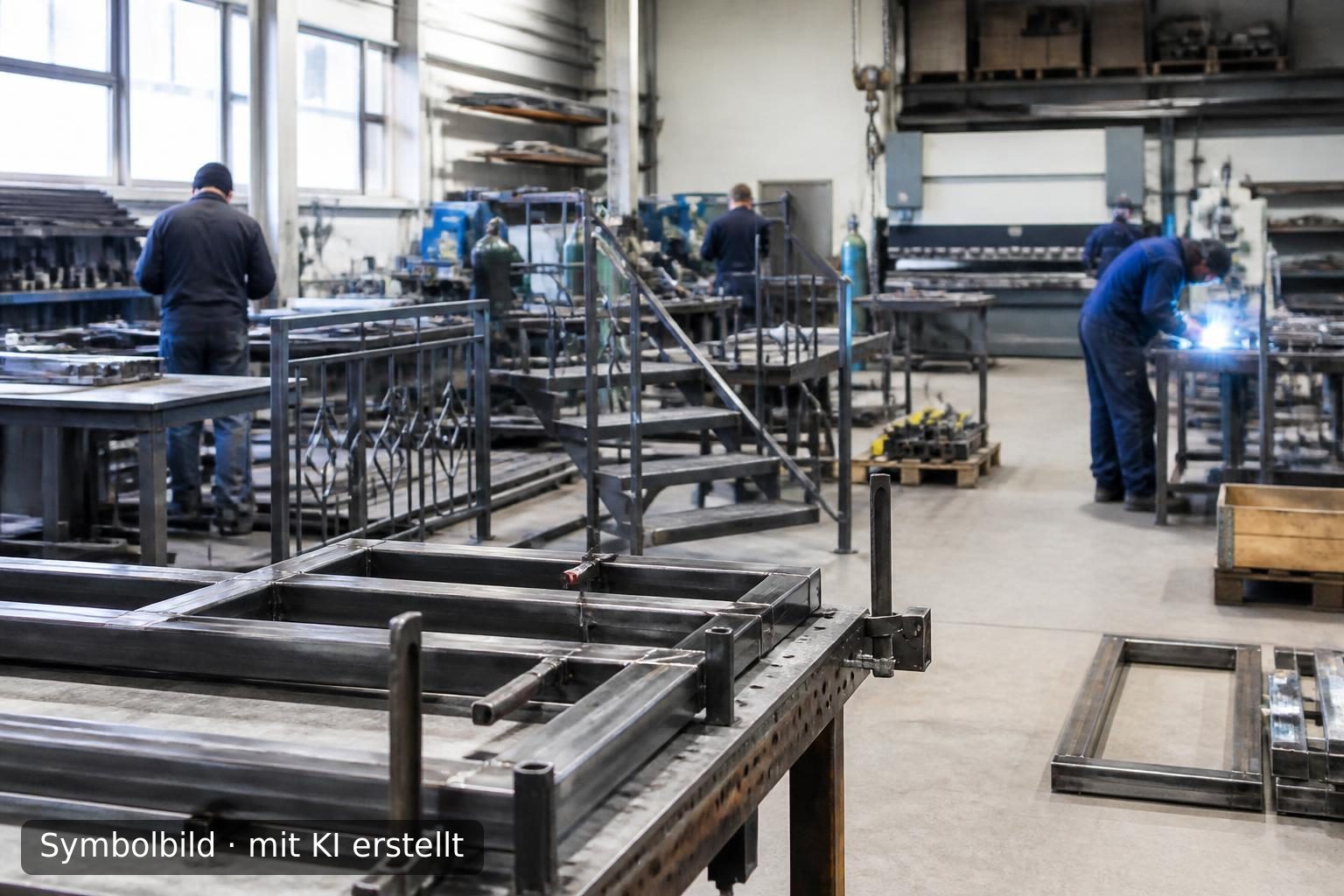 Etablierter Metallbaubetrieb und Schlosserei im Raum Esslingen zur Nachfolge Symbolbild – mit KI erstellt