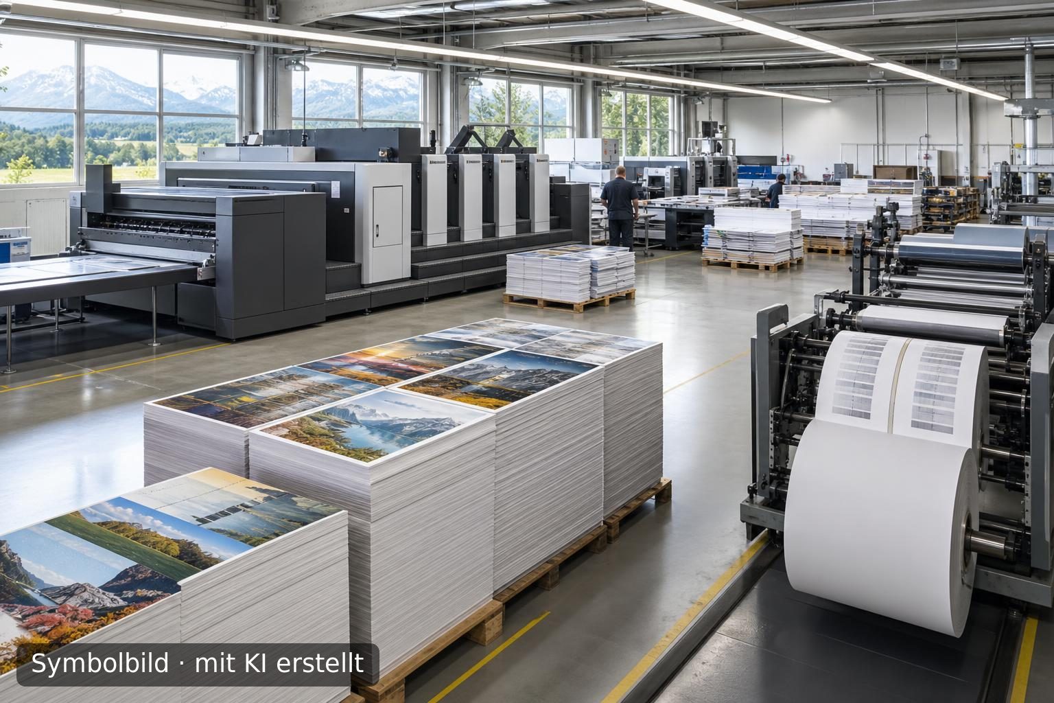 Nachfolgeregelung für profitable Druckerei in Bayern (Schwaben) Symbolbild – mit KI erstellt