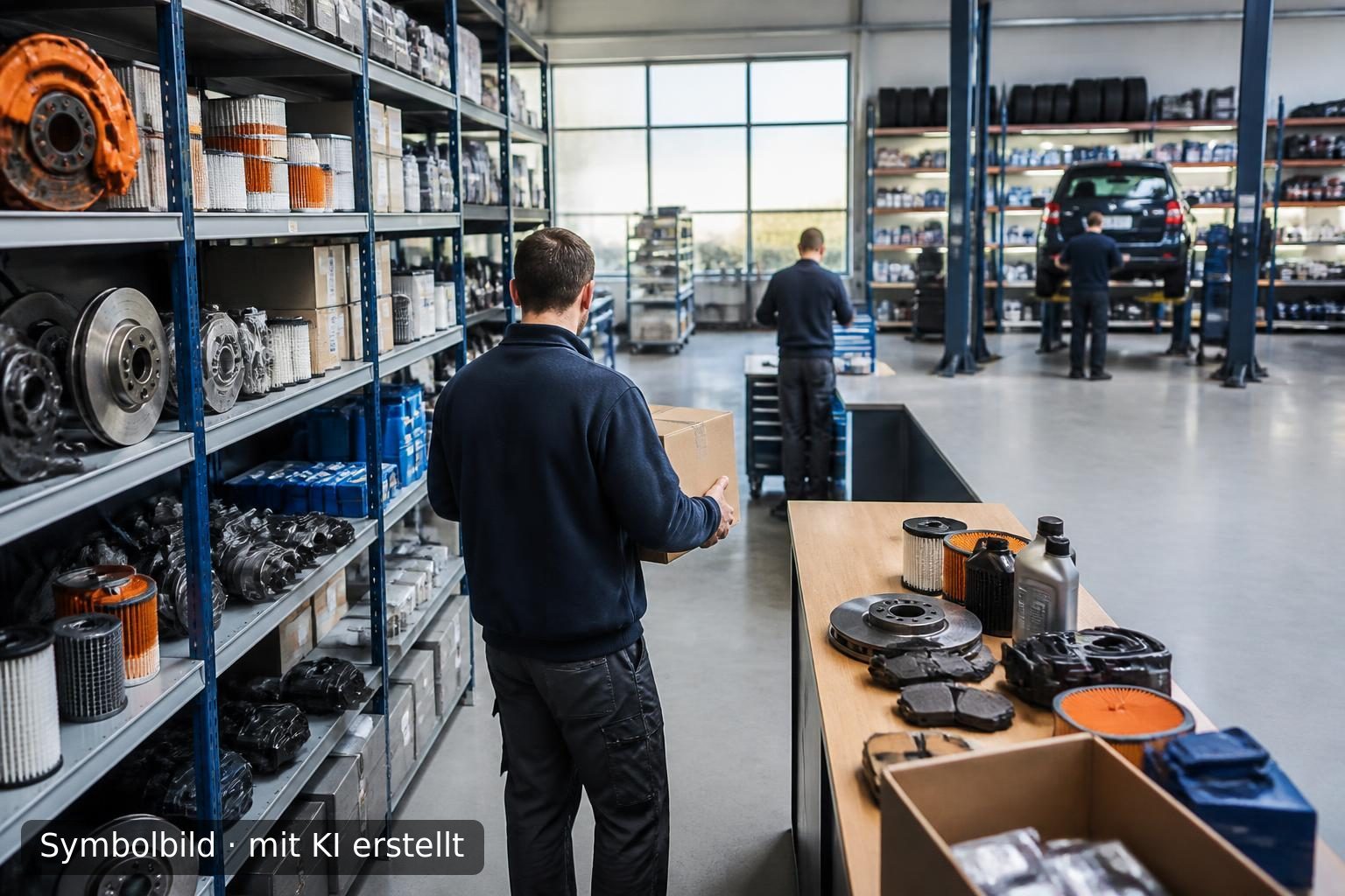 Etablierter Fachhandel für Kfz-Ersatzteile und Werkstattbedarf in Bayern Symbolbild – mit KI erstellt