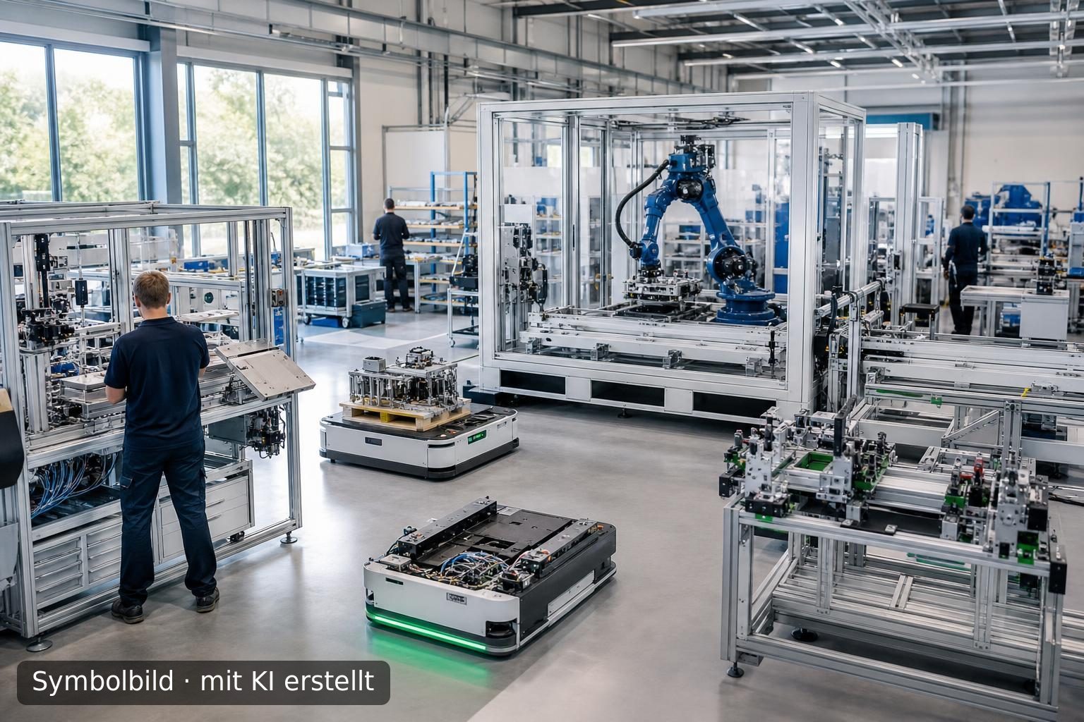 Spezialist für Prozessautomation und Robotersysteme in Hessen zu verkaufen Symbolbild – mit KI erstellt