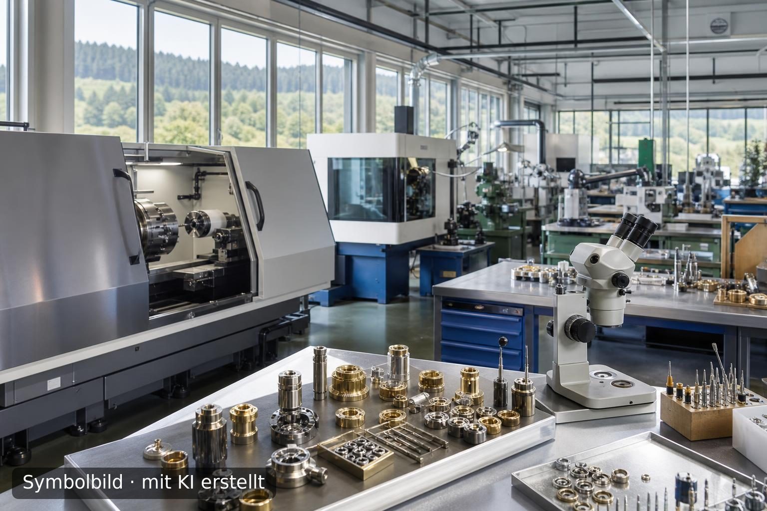Nachfolge im Bereich Feinwerktechnik und Präzisionsfertigung in Süddeutschland Symbolbild – mit KI erstellt