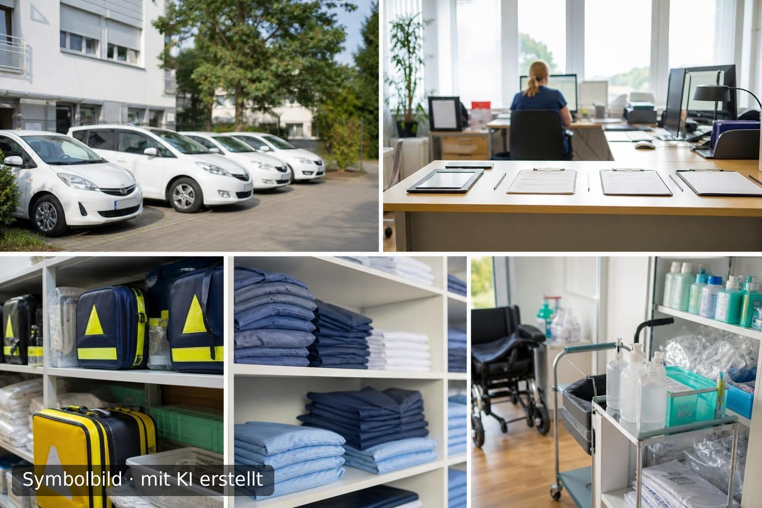 Etablierter ambulanter Pflegedienst in Deutschland zur Nachfolge Symbolbild – mit KI erstellt