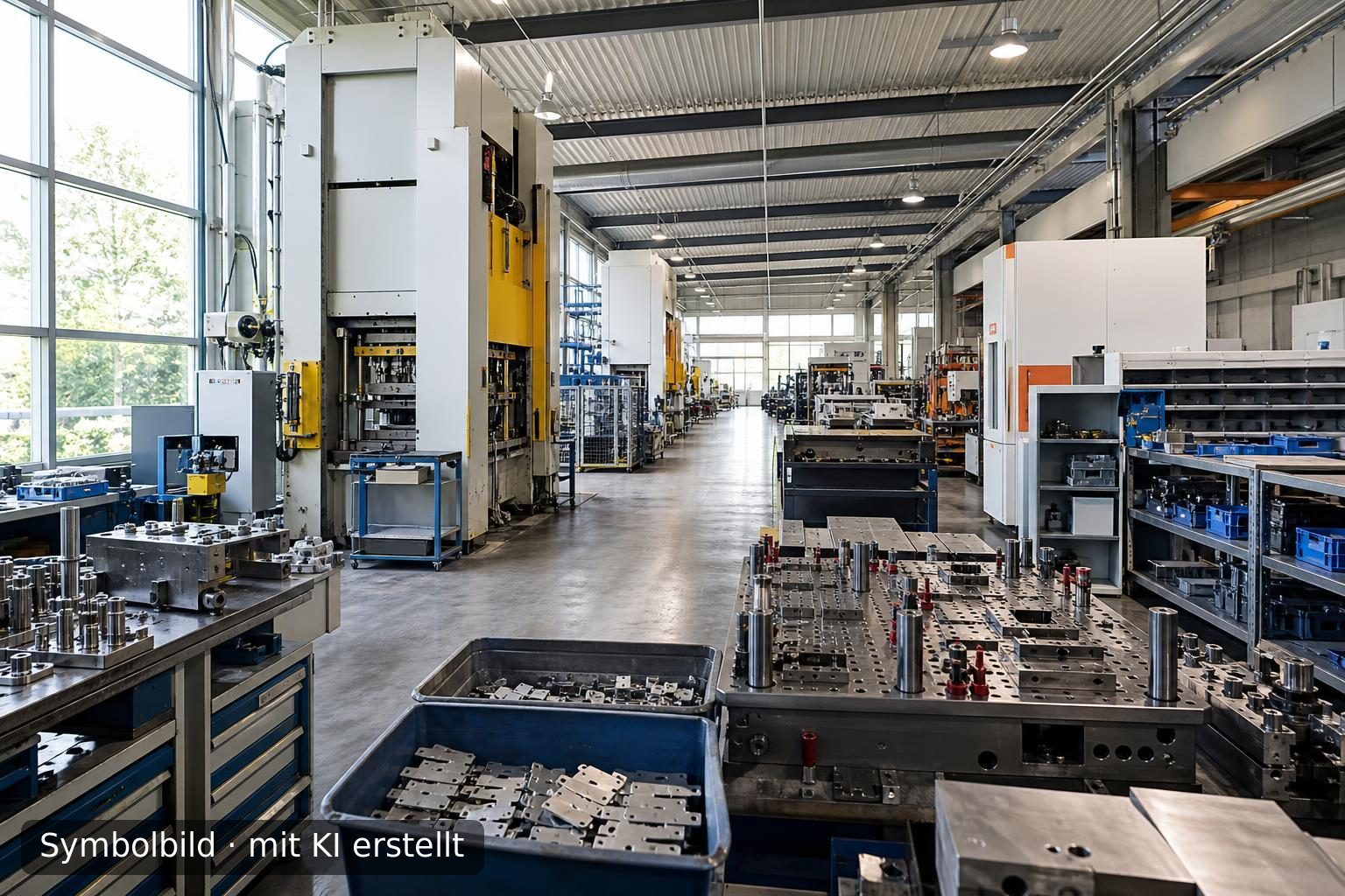 Etabliertes Stanztechnikunternehmen mit Werkzeugbau in der Region Stuttgart zur Nachfolge Symbolbild – mit KI erstellt