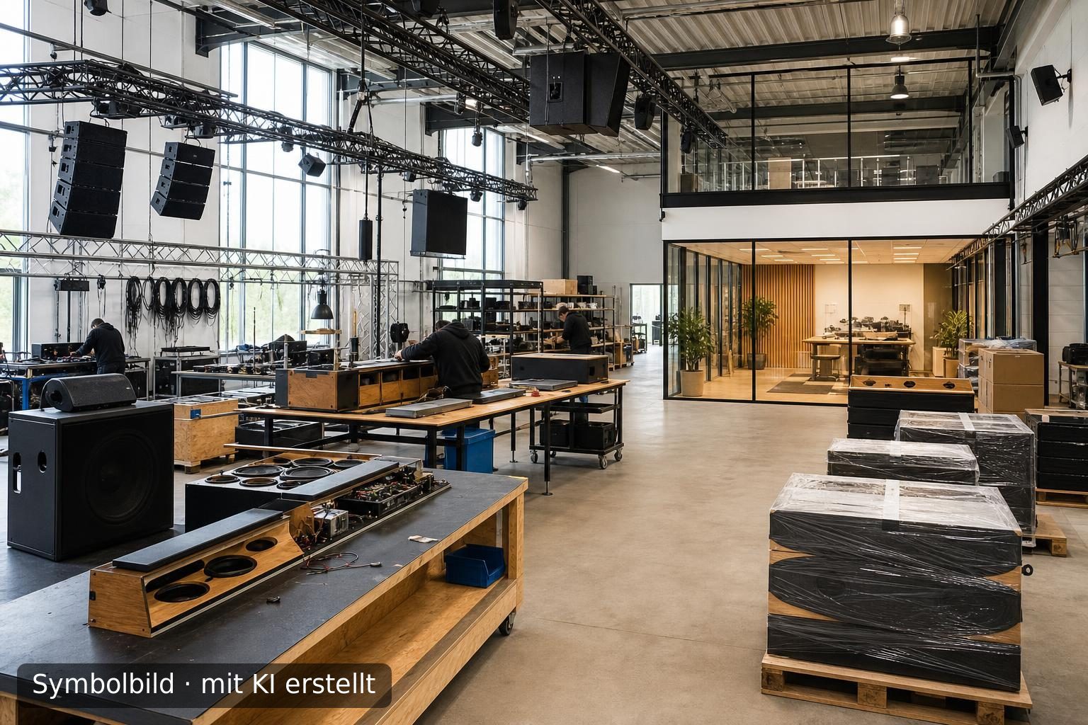 Spezialist für Licht- und Medientechnik in Schleswig-Holstein steht zum Verkauf Symbolbild – mit KI erstellt