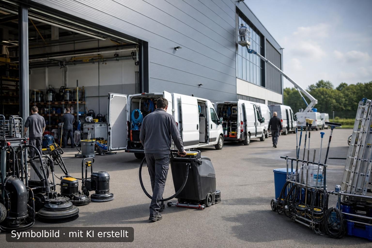 Etablierte Gebäudereinigungsgruppe in der Region Köln/Bonn zur Nachfolge Symbolbild – mit KI erstellt