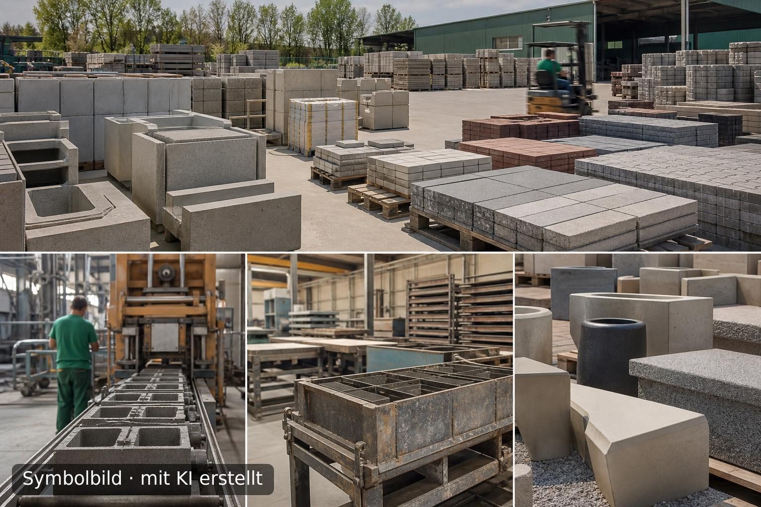 Nachfolgeregelung: Spezialisierter Großhandel und Hersteller von Betonwaren in NRW Symbolbild – mit KI erstellt