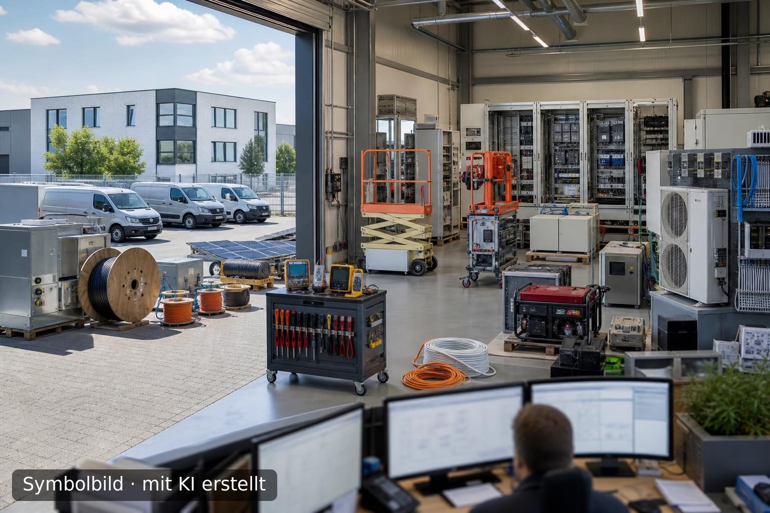 Etablierter Elektroinstallationsbetrieb für Gebäudetechnik in Mittelhessen zum Verkauf Symbolbild – mit KI erstellt