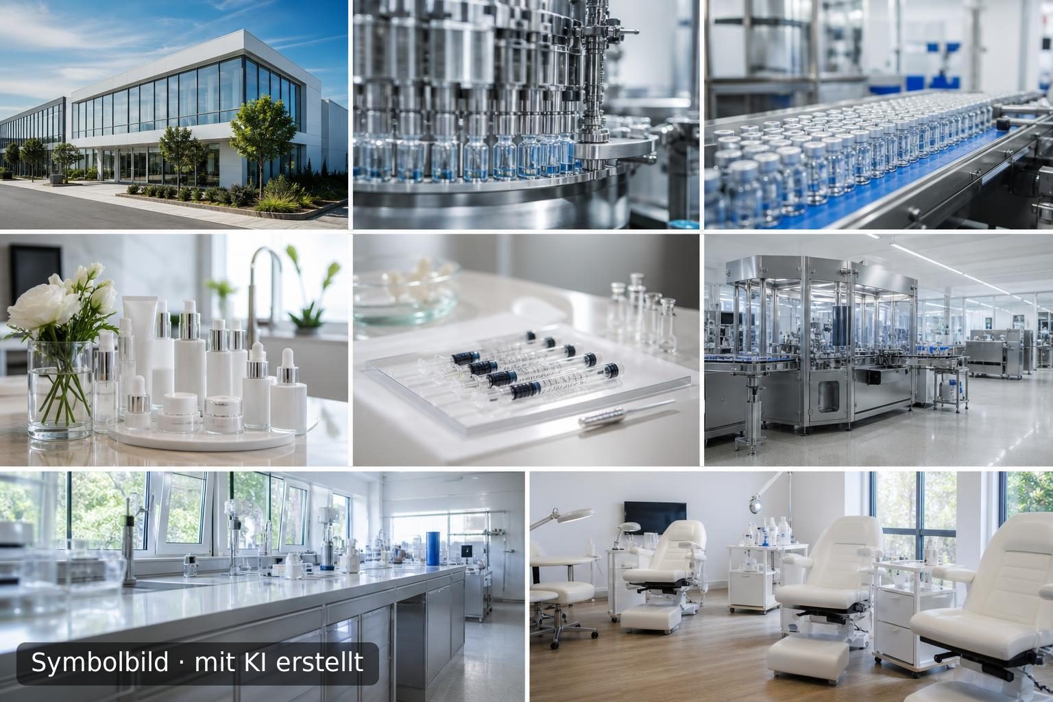 Etabliertes Medical Cosmetics Unternehmen mit Eigenmarken im Landkreis München zur Nachfol Symbolbild – mit KI erstellt