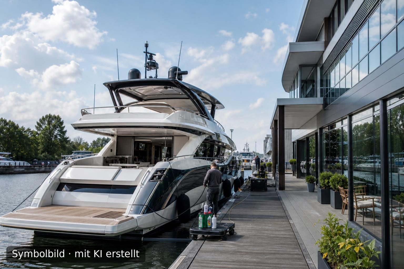 Nachfolge Generalimporteur für Luxusyachten in Deutschland Symbolbild – mit KI erstellt