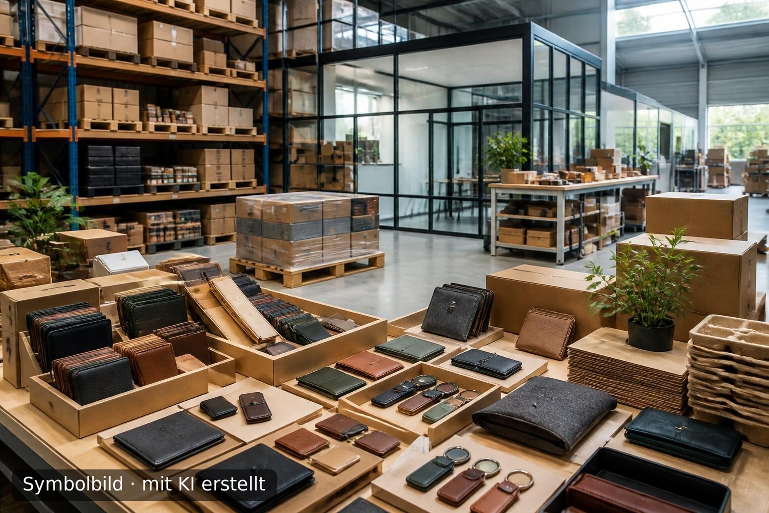Übernahme eines Großhandels für nachhaltige Mode-Accessoires in Belgien Symbolbild – mit KI erstellt