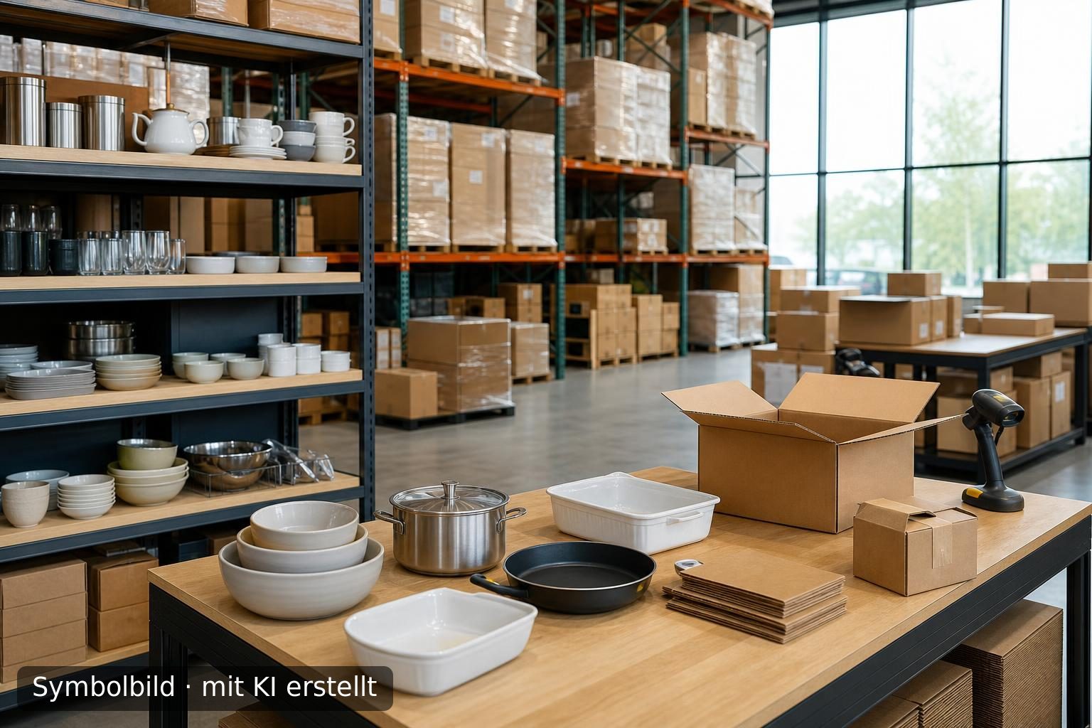 E-Commerce-Unternehmen im Bereich Küche und Haushalt in der Oberpfalz zum Verkauf Symbolbild – mit KI erstellt