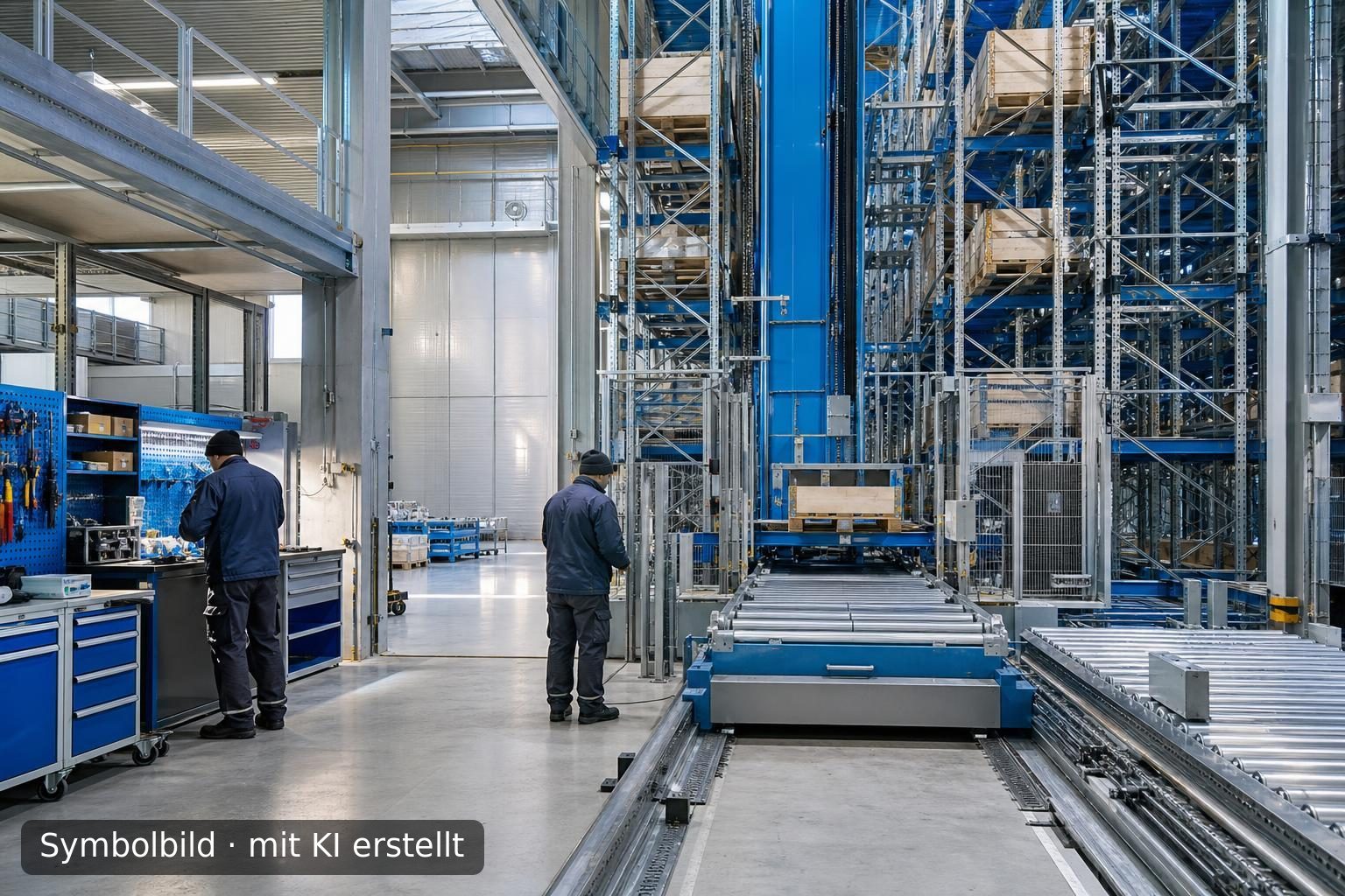 Verkauf Intralogistik- und Automatisierungsspezialist in Hessen Symbolbild – mit KI erstellt