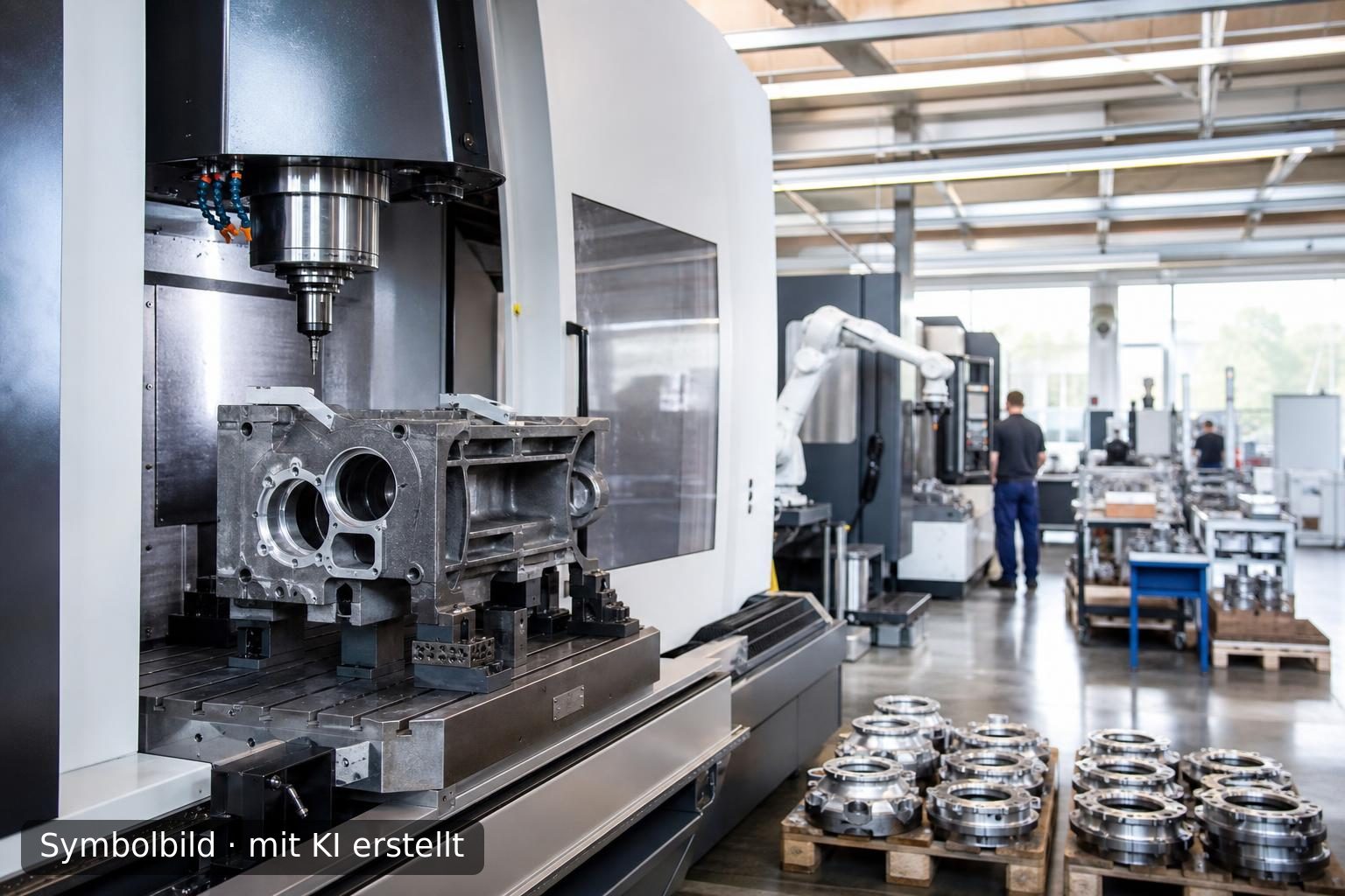 Nachfolge für hochpräzise CNC-Metallbearbeitung in Baden-Württemberg Symbolbild – mit KI erstellt