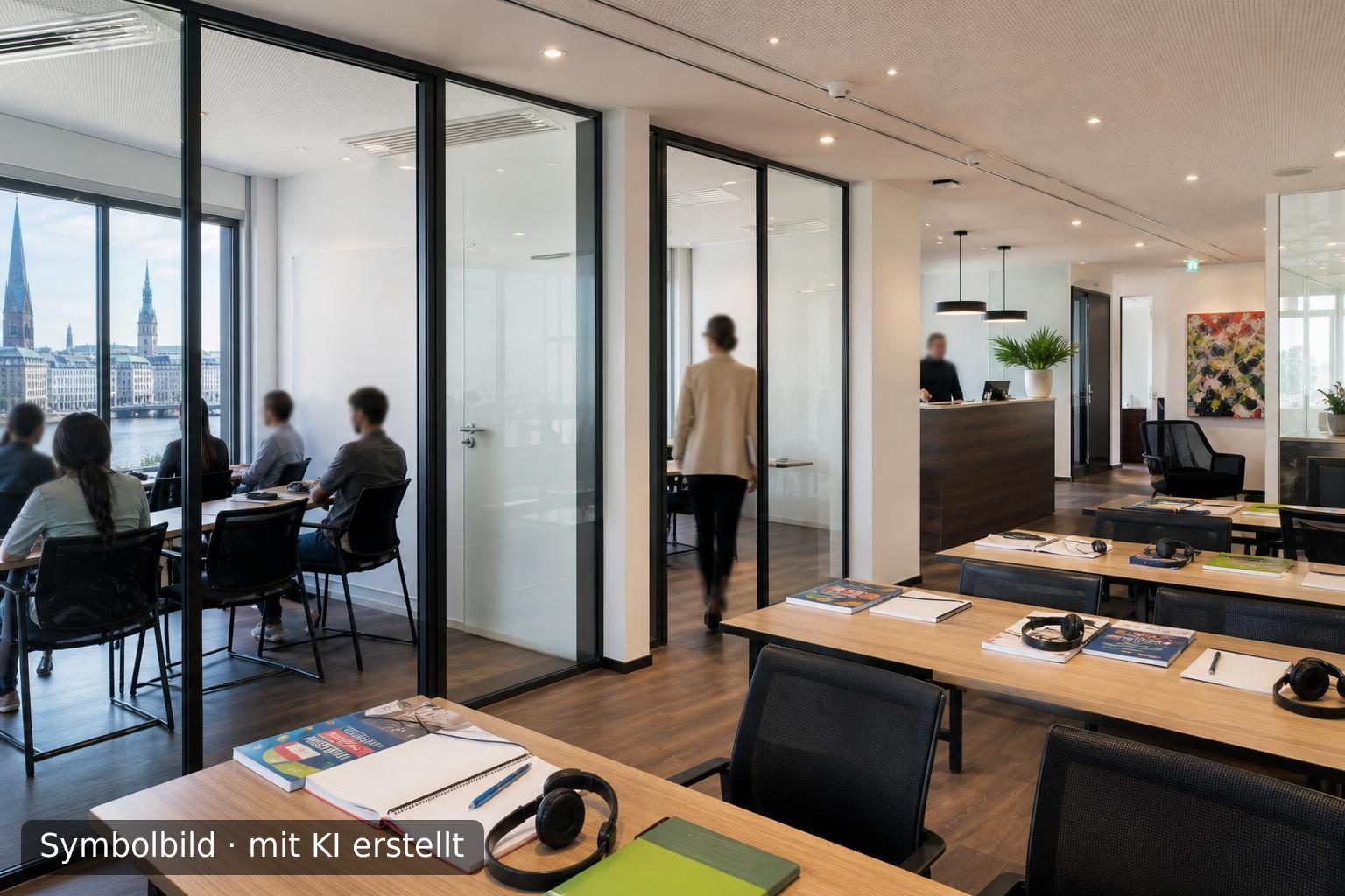 Etablierte Premium-Sprachschule in Hamburg mit internationalem Netzwerk zu verkaufen Symbolbild – mit KI erstellt