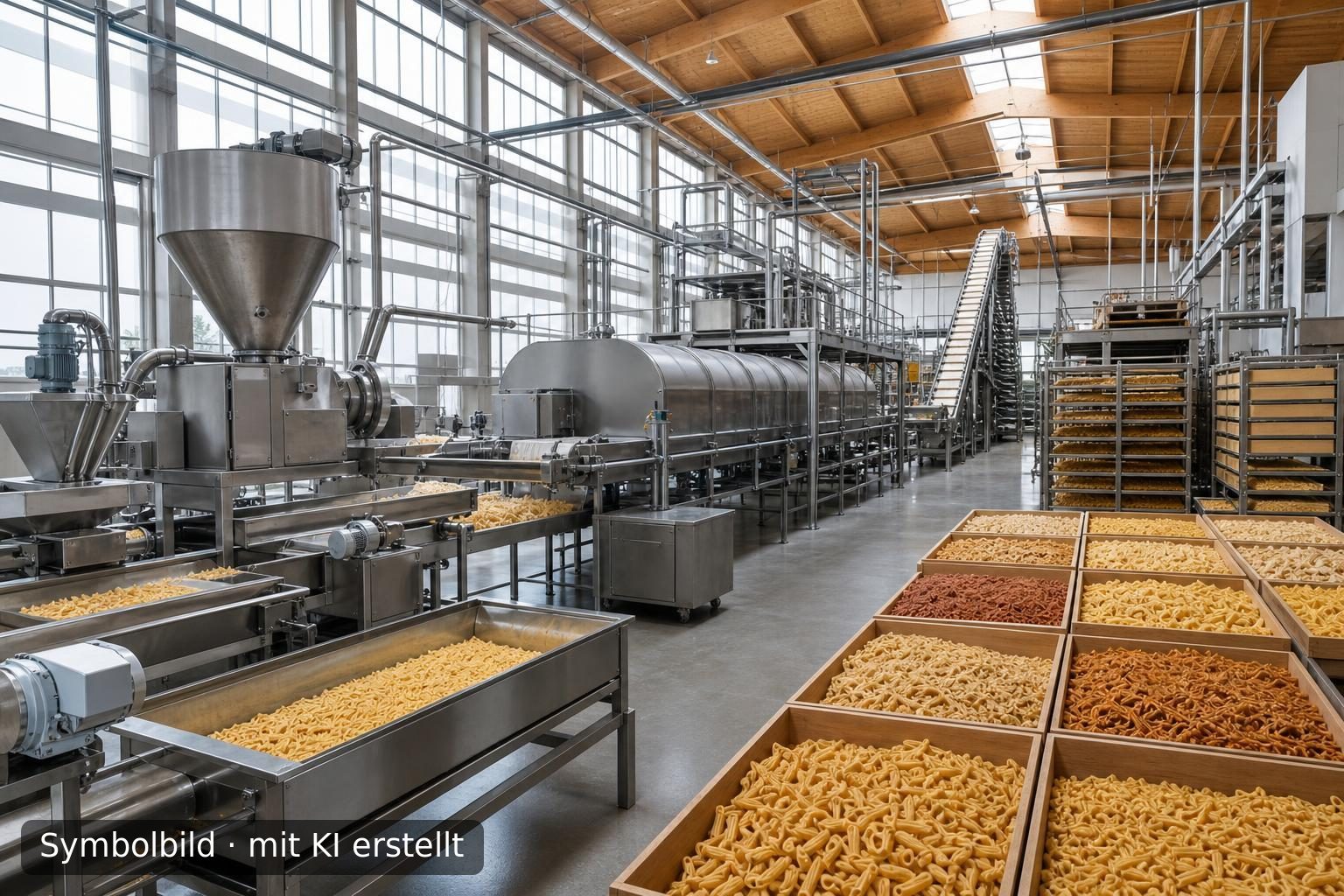 Industrieller Teigwarenhersteller in Polen zu verkaufen Symbolbild – mit KI erstellt