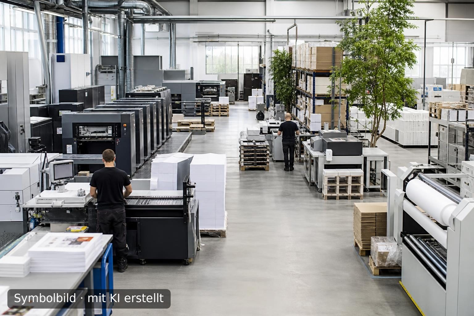 Etablierte Full-Service-Druckerei in Deutschland zur Nachfolge Symbolbild – mit KI erstellt