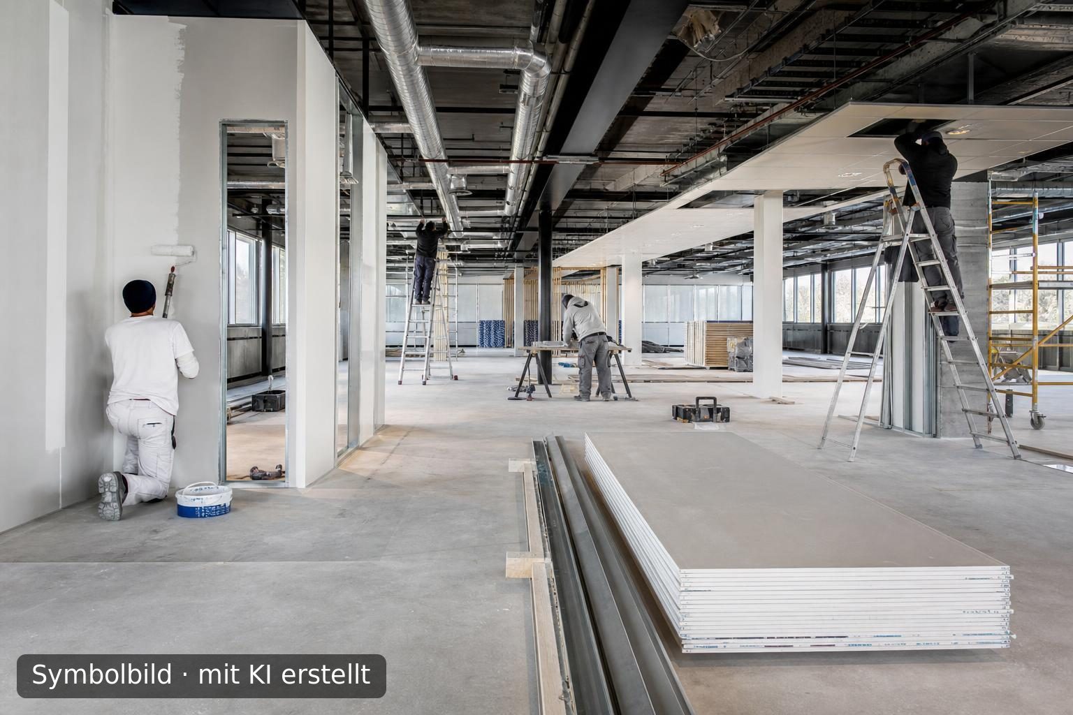 Wartungs- und Sanierungsunternehmen für Gewerbeimmobilien in den Niederlanden Symbolbild – mit KI erstellt