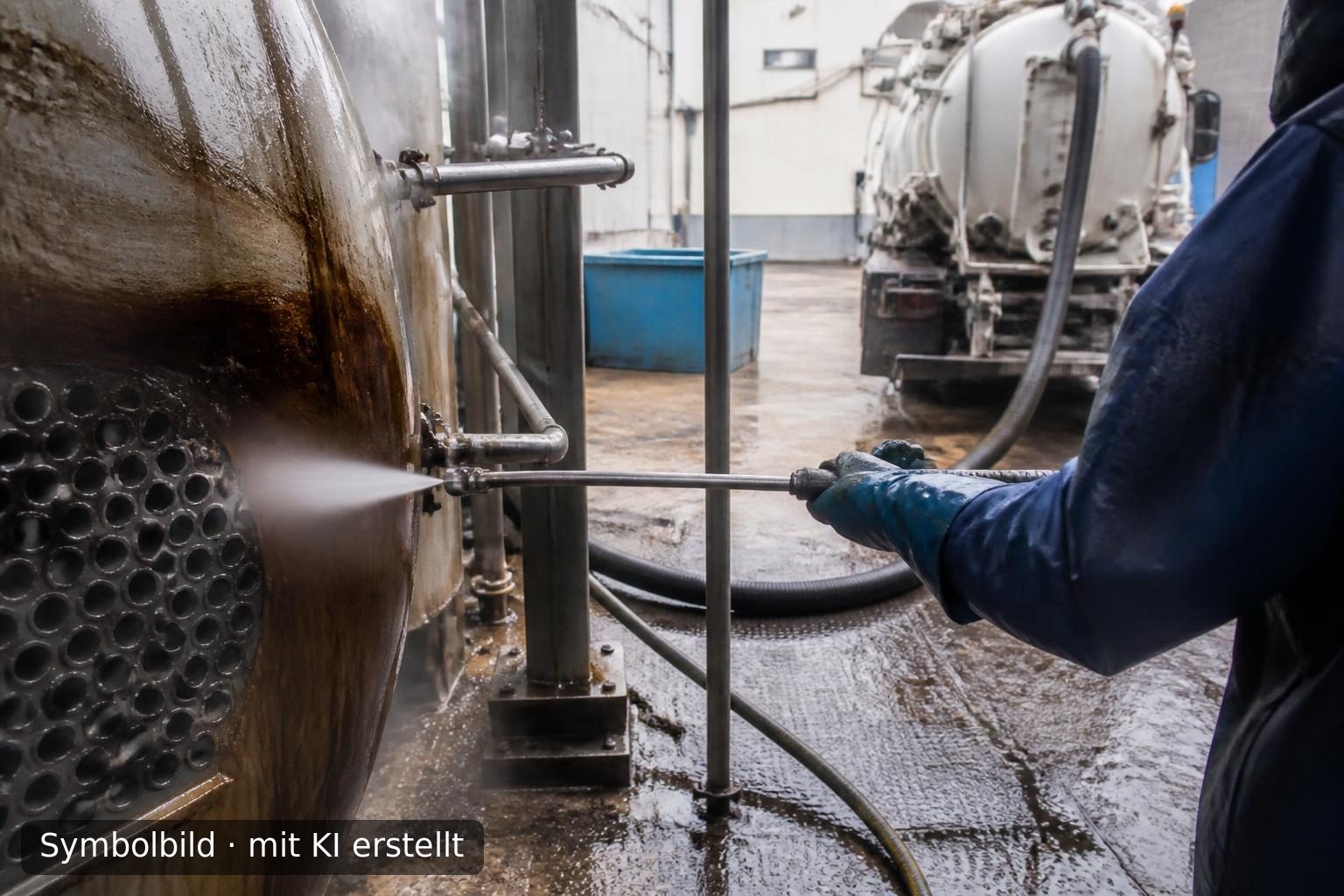 Industriereinigung und Abfallmanagement in Katalonien Spanien Symbolbild – mit KI erstellt