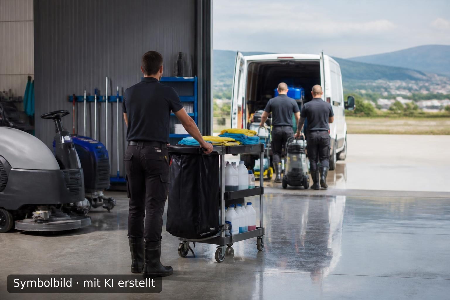 Etabliertes Reinigungsunternehmen in Galicien, Spanien Symbolbild – mit KI erstellt