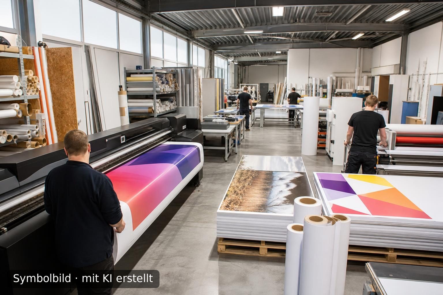 Allround-Grafikdienstleister in Flandern, Belgien zu verkaufen Symbolbild – mit KI erstellt