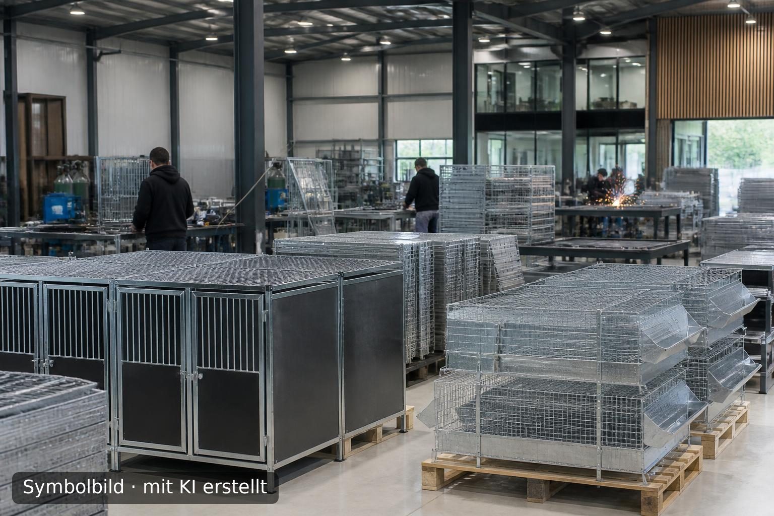 Metallverarbeitung und Großhandel für Tiergehege in Limburg, Belgien Symbolbild – mit KI erstellt