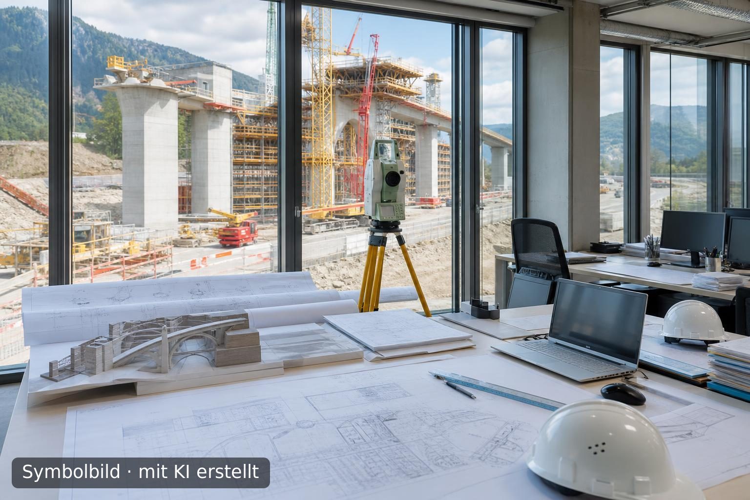 Etabliertes Schweizer Ingenieurbüro für Infrastruktur und Hochbau zu verkaufen Symbolbild – mit KI erstellt